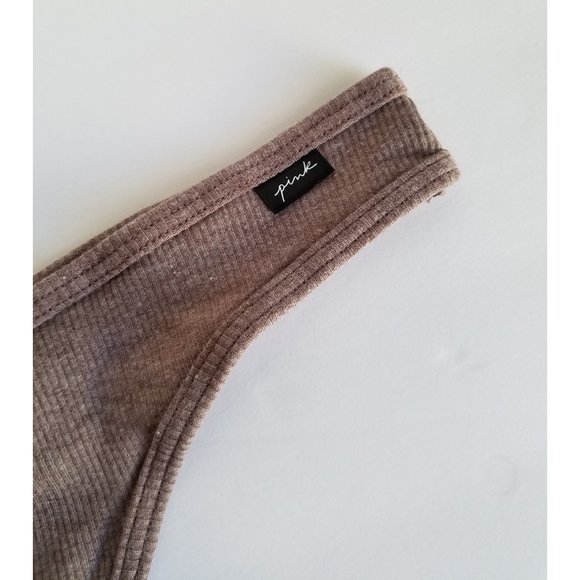 Victoria Secret Cotton Ribbed Thong Size Large - Picture 4 of 4